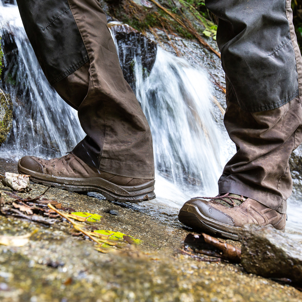 Bottes de randonnée BE Nature GTX mid taille 11 (46) marron/vert cuir nubuck HAIX Bottes de randonnée BE Nature GTX mid taille 11 (46) marron/vert cuir nubuck HAIX