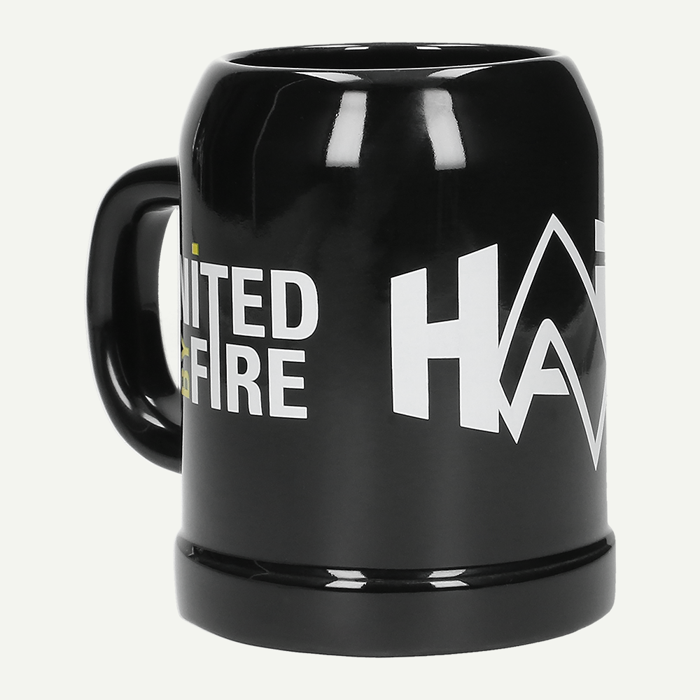 Mug, Kaffeebecher, Schwarz, Logo, Keramik
