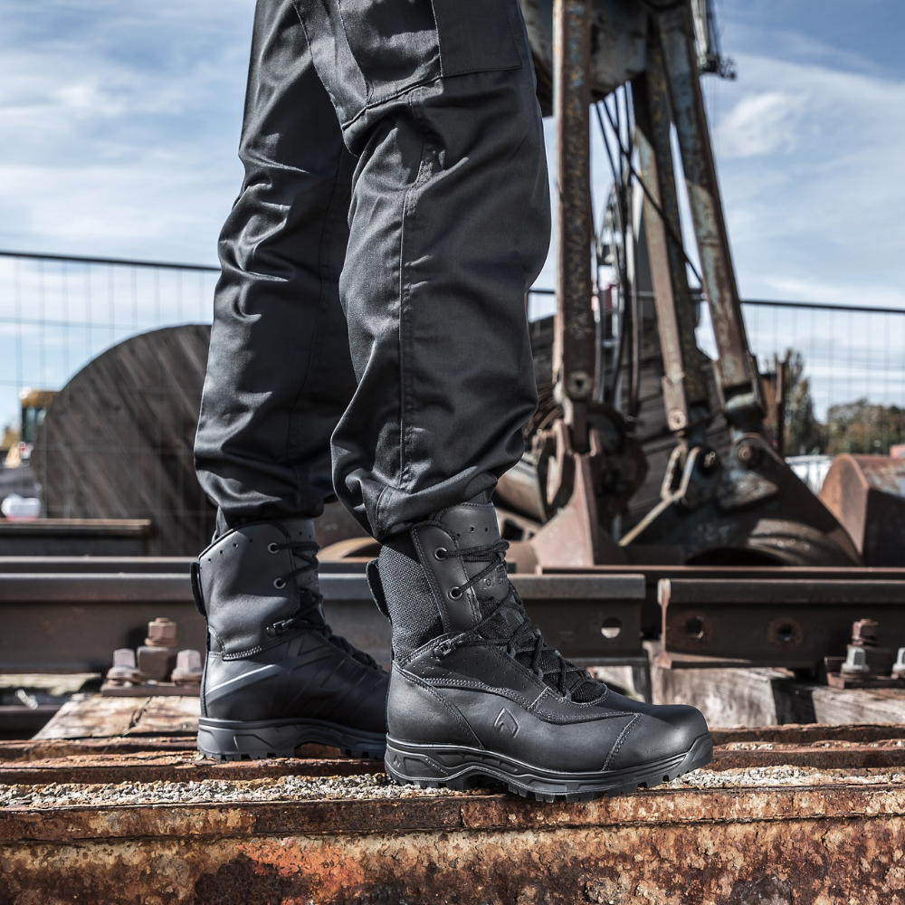 Sicherheitsstiefel, Schwarz, Schnürung, Knöchelhoch, Profilsohle