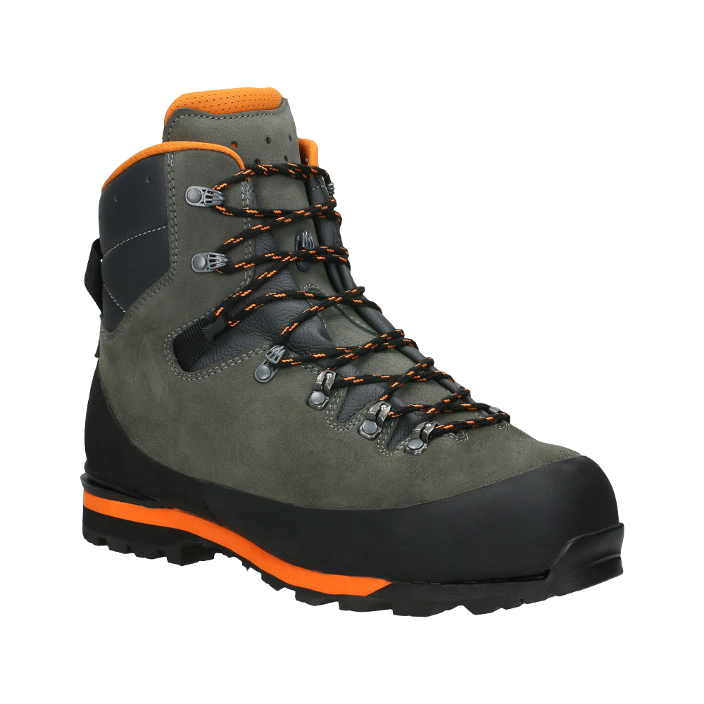 Hiking boot, Ankle boot, Grau, Leder, Gummisohle
